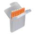 JB White 8 pieces Cerumen filter for hearing aids compatible with Starkey Hear Clear H rz ger and Kind Evo/Evor |Cerumen filter height: 1.5 mm |Diameter 1.7 mm orange