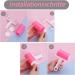 Voarge Reusable Lint Rollers - 6 Set Washable Lint Rollers for Pet Hair | Eco-Friendly Lint Remover Accessories (Pink) - Buy Online on GoSupps.com