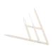 R gle Sourcils Acier Inoxydable R gle du Outil de Mesure pour Dessiner les Sourcils Argent