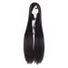 MapofBeauty 40" Anime Costume Long Straight Cosplay Wig Party Wig (Black)