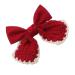 Beavorty 1pc hairpin christmas hair barrettes bows hair holder christmas hair bows clips red bow hair clip christmas bow barrettes bowknot hair clips girl big bow fabric spring clip