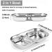 HanryDong Small Animal Stainless Steel Bowl 4 in 1 Hamster Feeder for Water and Food Cage Pet Small Dish for Rabbit/Guinea Pig/Hedgehog/Mice/Chinchilla/Kitten (4 in 1 bowl) - Buy Online on GoSupps.com