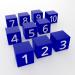 Corsi Cubes WNV Cubes 10 x 1" Blue Cubes Numbered 1-10 Blank - Buy Online on GoSupps.com