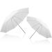 2-Pack 43-inch White Translucent Photography Umbrella Lighting Kit for Studio/Outdoor Photo and Video - (2x 43 White) - Buy Online on GoSupps.com