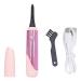 Qukaim Heated Lash Curler Heated Eyelash Curler Mini 4-Temperature Rechargeable Lash Curler for Beauty Salon Pink