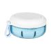 Gralara denture case denture cup with sieve basket easy to carry leak-proof storage box for artificial teeth
