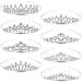 8 Pieces Girls Princess Tiara Crown Rhinestones Tiara Headband Crystal Toddler Crown for Wedding Birthday Crown Party Elegant Style
