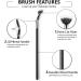 gootrades Lot de 2 brosses mascara pour des effets naturels relev s et am liorer les cils inf rieurs fibre synth tique application lisse sans traces agglom ration mascara facile utiliser sur Lot de 2 brosses mascara noires - Buy Online on GoSupps.com