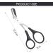 Professional Stainless Steel Eyebrow Trimmer Scissors with Comb - Precision Eyebrow Grooming Tool for Men and Women - Buy Online on GoSupps.com