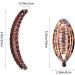 Nifocc Banana Hair Clips | Fisht Horses Long Hair Combs for Women & Girls - 4 Pcs Brown & Black - Buy Online on GoSupps.com