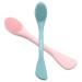 Rampula Face cleaning brush 2 in 1 silicone face masking brush & face scrubber for peeling for removing imprints makeup removal applicator for mud clay body lotion eucalyptus green and pink