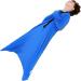 Sensory Body Sock for Kids - Stretchy Full Body Wrap for Autism & Anxiety - Silver Grey, Size Large - Buy Online on GoSupps.com