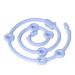 Buy Baby Pacifier with Food Grade Silicone | Anti-Lost Chain Teether - Light Blue - Buy Online on GoSupps.com