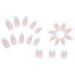Justotry 24 Pieces Almond Short Press On Nails - Blue & White Flower Acrylic Fingernails for Women | Stylish Artificial Nail Art - Buy Online on GoSupps.com