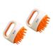 Magiclulu 2st Shampoo massage brush scalp cleaning brush silicone head massage hair brush wash robust bristle brushes cleaning brush child tub shampoo brush