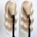 Jolitime Platinum Blonde Body Wave Lace Front Wig - Heat Resistant Synthetic Hair Replacement for Women - Buy Online on GoSupps.com