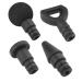 Fomiyes fascia-head muscle device accessories Head-muscle relaxation device Head-vibration relaxation-head--accessories hand massage devices shock plastic 9x6x2cm black