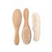Milisten 3PCS Wooden Baby Hair Brush & Comb Set - Natural Goat Bristles - Gentle Hair Cleaning for Newborns and Toddlers - Registry Gift - Buy Online on GoSupps.com