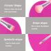 Silicone Makeup Brush Cleaning Mat - Portable Brush Washing Tool - Rose - Buy Online on GoSupps.com
