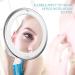 QUR 10X Magnifying Mirror with Light Makeup Mirror with Lights Dimmable LED Makeup Mirror for Bathroom Bedroom Hotel Easy to Use - Buy Online on GoSupps.com