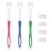 COHEALI Manual Toothbrush 7pcs 3-Sided Toothbrushes With Bristles Ultra Fine Whitening Toothbrushes Oral Care Teeth Cleaning Tool
