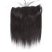 Feibin 8 Inch Brazilian Silky Straight Lace Frontal Closure - Natural Black Free Part Pre-Plucked Human Hair Extension - Buy Online on GoSupps.com