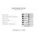 KADS Christmas Nail Art Stamp Plate CH010 - Colorful Snowflake Stencil Template - Buy Online on GoSupps.com