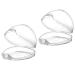 Accmor Pacifier Case, Pacifier Holder Case, Pacifier Container for Travel, BPA Free, Transparent, 2 Pack Transparent 2 Count (Pack of 1)
