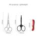 LIVINGO 4.5 Beard & Mustache Scissors for Men - Professional Stainless Steel Trimming Shears Kit with Mini Comb and Leather Case - Buy Online on GoSupps.com