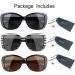 Buy 3 Pack Bifocal Reader Sunglasses for Women - Oversize Retro Cat-eye Reading Glasses (1 Black 1 Black Tortoise 1 Brown Tortoise) - 1.75x - International Shipping Available - Buy Online on GoSupps.com