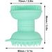 Dual Head Facial Cleansing Brush & Silicone Scalp Scrubber - Ergonomic Exfoliator for Skin & Hair Massage | International Shipping Available - Buy Online on GoSupps.com