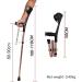 Forearm Crutches Adjustable Forearm Crutch Elbow Crutches Foldable Ultralight Aluminum Assistance Height Adjustable Cm with Comfortable Elderly Handle 2pcs Lightweight Arm Crutch - Buy Online on GoSupps.com