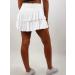 LAEMILIA Womens Floral Print Pleated Mini Skater Skirt with Drawstring - White M - Buy Online on GoSupps.com