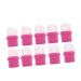 Vaguelly Lot de 10 Couvre-Ongles R utilisables pour Enlever Vernis Ongles en Silicone Confortable pour Manucure Utilisation Quotidienne