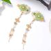 Chinese Style Jade Hair Clips - 2 Pieces Torture Clips with Tassel & Pearl Duck Beak Design (Green) - Buy Online on GoSupps.com
