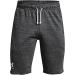 Under Armour Men's Rival Terry Shorts Pitch Gray Full Heather (012)/Onyx White Large