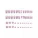 Buy 48Pcs French Tip Press On Nails & Short Fake Toe Nails Set | Square Nails with Bow Flower & Heart Designs - 3D Butterfly White French Toenails for Women & Girls - Perfect Nude Pink Glue-On Nails - Buy Online on GoSupps.com