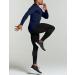 TSLA Men's Thermal V-Neck Long Sleeve Compression Shirt - Navy | Small - Buy Online on GoSupps.com