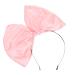 Minkissy Huge Bow Headband Candy Colored Hair Hoop Party Props Lovely Large Bowknot Hairband Party Props for Woman Girl(Pink)