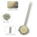 Anzonn Double-sided Body Bath Brush with Loofah Sponge - Long Handle Back Scrubber offered in Gray for Exfoliating Massage - Buy Online on GoSupps.com