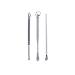 TARVIT Earwax Removal Products 3pc Stainless Steel Ear Pick Wax Remover Cleaner Earpick Curette Ear Spoon Earwax Clean Cleaning Tool with Key Chain End