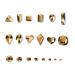 Yzzseven 12 Types 600 Diamonds +2500 Flat Rhinestones Mix 20 Styles Rhinestone Crystals Set for Nail Art DIY (Mined Gold) - Buy Online on GoSupps.com