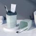 Jadin Travel Toothbrush Cup Set - 2 Innovative Toothbrushes & Creative Travel Cases in Gray & Green | Perfect for Camping Business Trips & Home Use - Buy Online on GoSupps.com