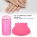 Nail Art Stamper Set - Silikon Nagellack Transfer Stamper & Schaber f r DIY Manik re - Transparent Rot | Internationaler Versand - Buy Online on GoSupps.com