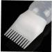 1PC Root Comb Applicator Bottle Hair Coloring Dye And Scalp TreaMalet Essential Salon Hair Cleansing Bottle 4 Ounce With Graduated Scale(White) - Buy Online on GoSupps.com
