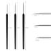 Shop Dadabig 12-Piece Professional Nail Art Brush Set Detailed Nail Design Tools for Women | 3 Sizes Black | Perfect for Nail Studios & Artists - Buy Online on GoSupps.com
