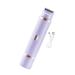 Generic pilateur facial pour femme rasoir lectrique d tachable double t te tondeuse bikini pour le dos la salle de bain le corps et le visage Violet