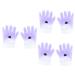 FRCOLOR 3 Pairs Lavender Hand Wax Set Dry Skin Gloves Beauty Hand Wax Cover Paraffin Wax Paraffin Bath for Feet Moisturizing Socks Paraffin Bath Mitts Spa Socks Pe Bag Frosted Suite Purple