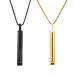 2 pieces of stress-reducing breathing necklace careful breathing necklace anxiety necklace stress necklace anxiety gift for women (gold black)