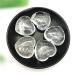 Natural Crystal Rough 1pc Natural White Quartz Heart Shaped Crystal Palm Stones Specimen Gifts Natural Stones and Minerals